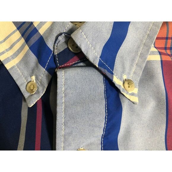 Chaps short sleeveplaid shirt medium button down - Picture 4 of 9